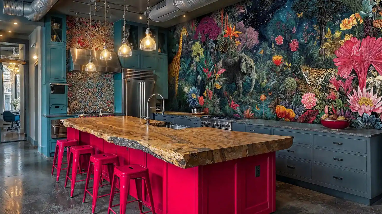 Mystical Jungle Safari Wall Mural