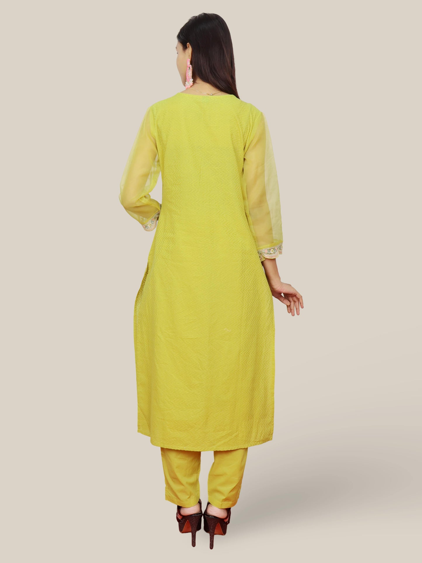 Women's Cotton Kurta-Pant, and Dupatta Set