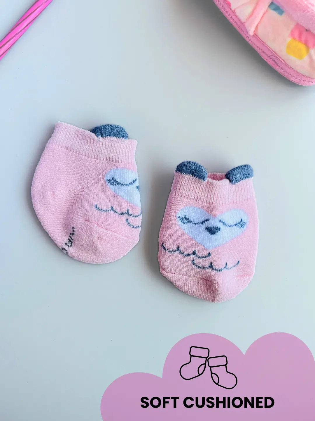 Air Garb baby combo socks set featuring pairs of soft cotton infant socks for 0-1 year olds in assorted bright colors and cute animal patterns.