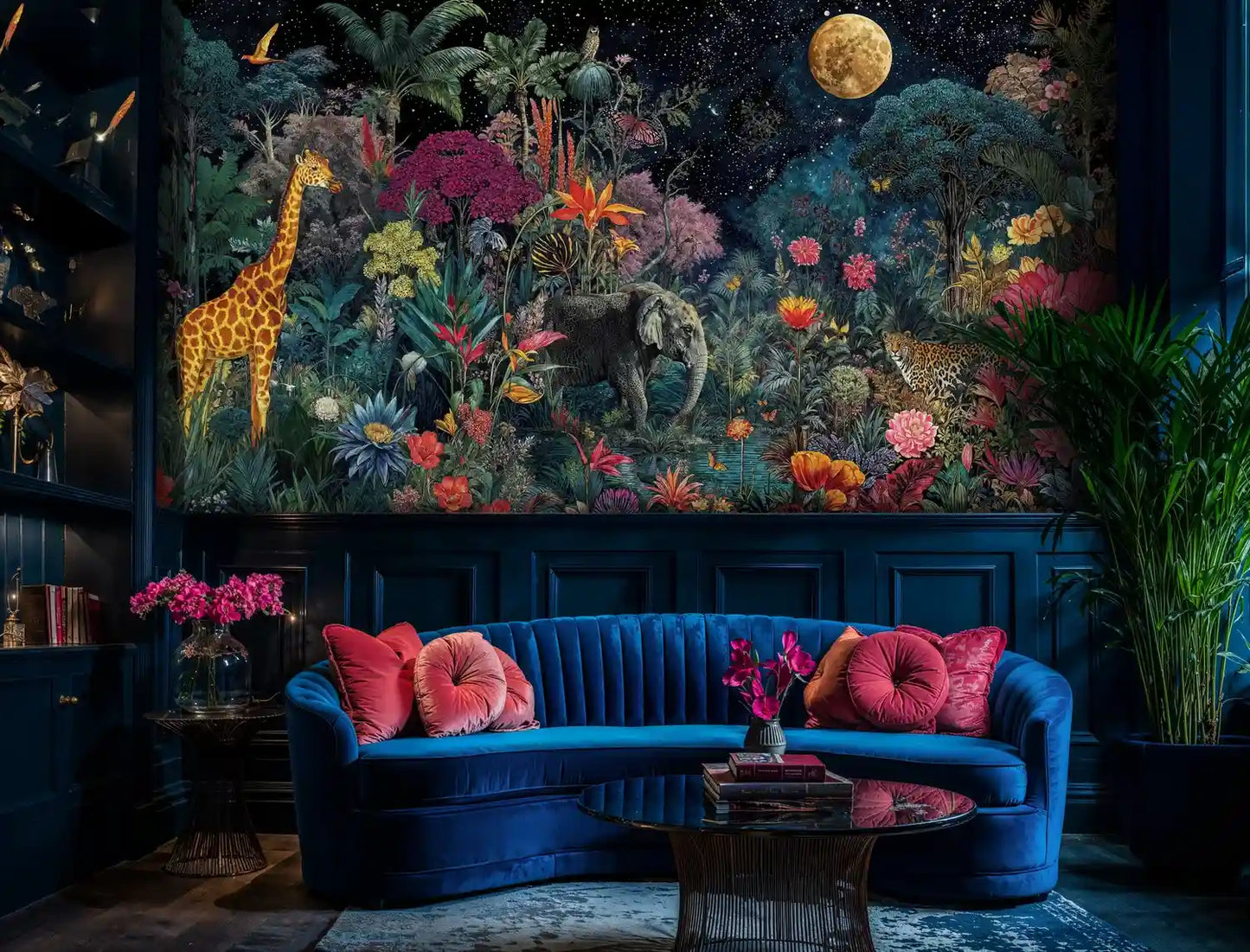 Mystical Jungle Safari Wall Mural