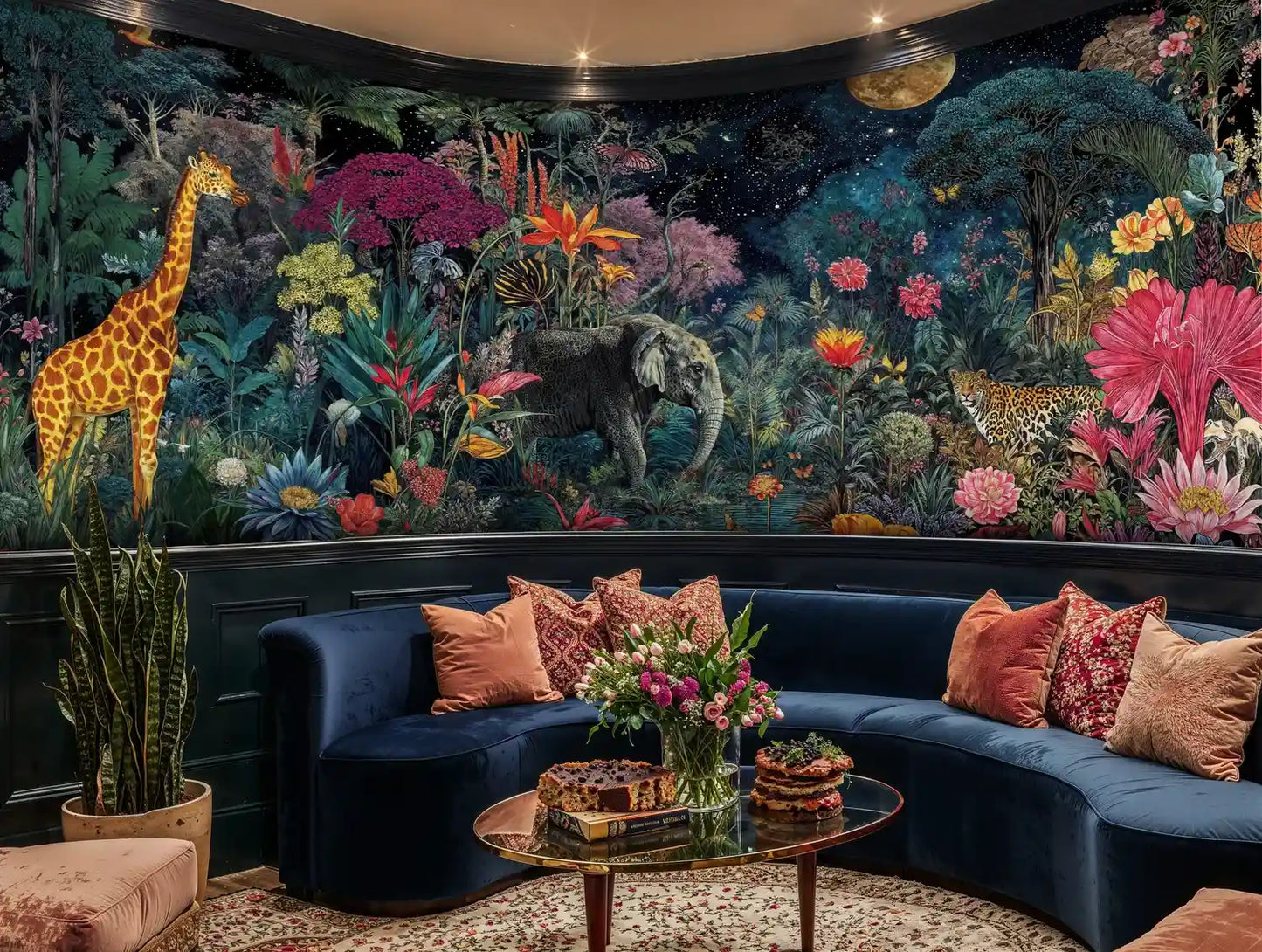 Mystical Jungle Safari Wall Mural