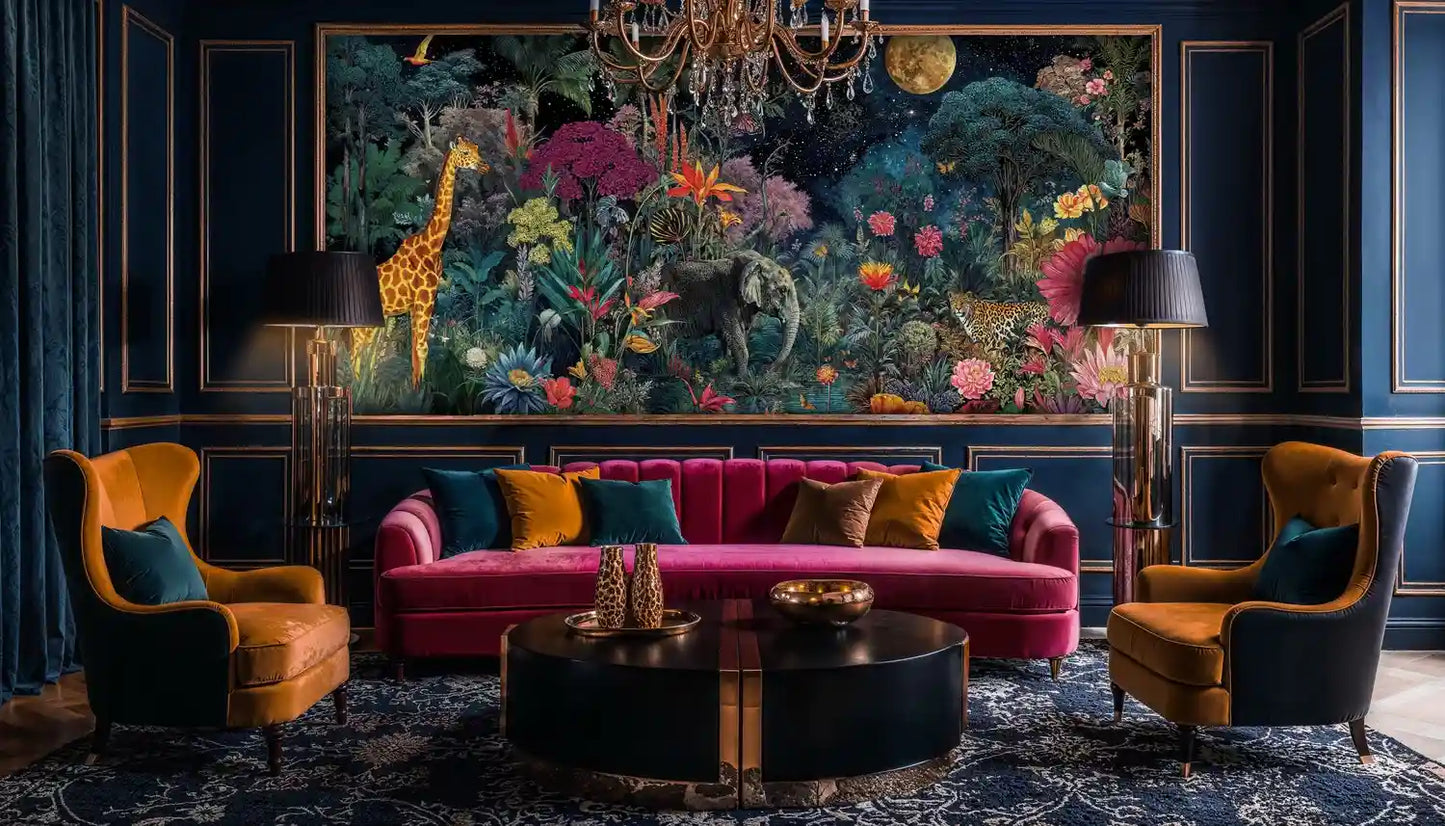 Mystical Jungle Safari Wall Mural